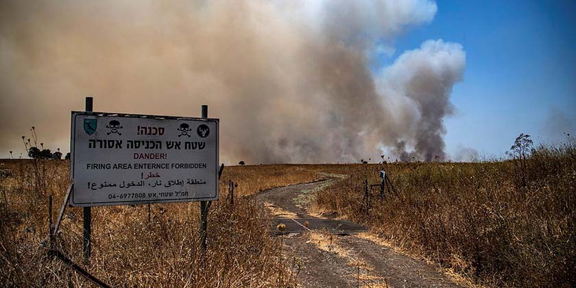 У відповідь на підрив складів зі зброєю «Хізбалла» за ранок випустила по Голанах і Галілеї 55 ракет