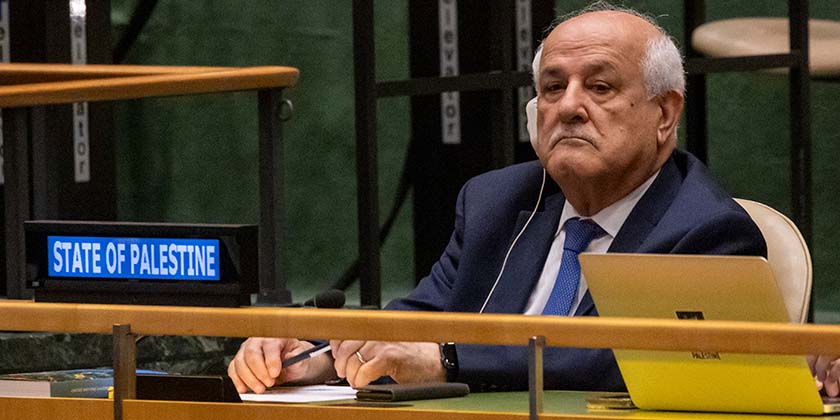 Палестинці зайняли безпрецедентне місце на Генеральній Асамблеї ООН