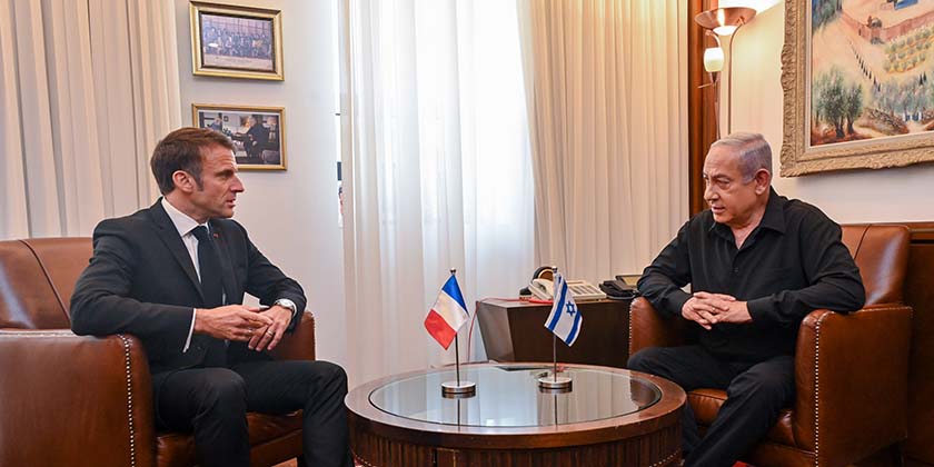 Нетаніягу: «Макрон спотворює історію, а його заклик до збройного ембарго Ізраїлю — це ганьба»