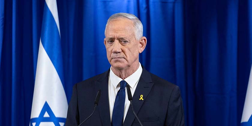 Бені Ганц: «Потрібно йти на вибори»