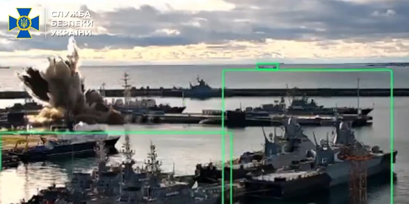 В Україні заявили, що підірвали російський підводний човен — відео